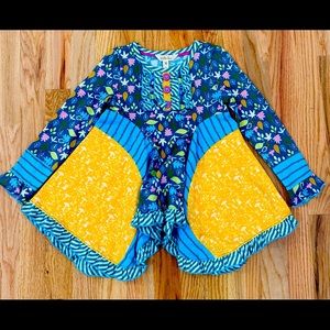 Matilda Jane Blue and Yellow Mushroom Tunic
